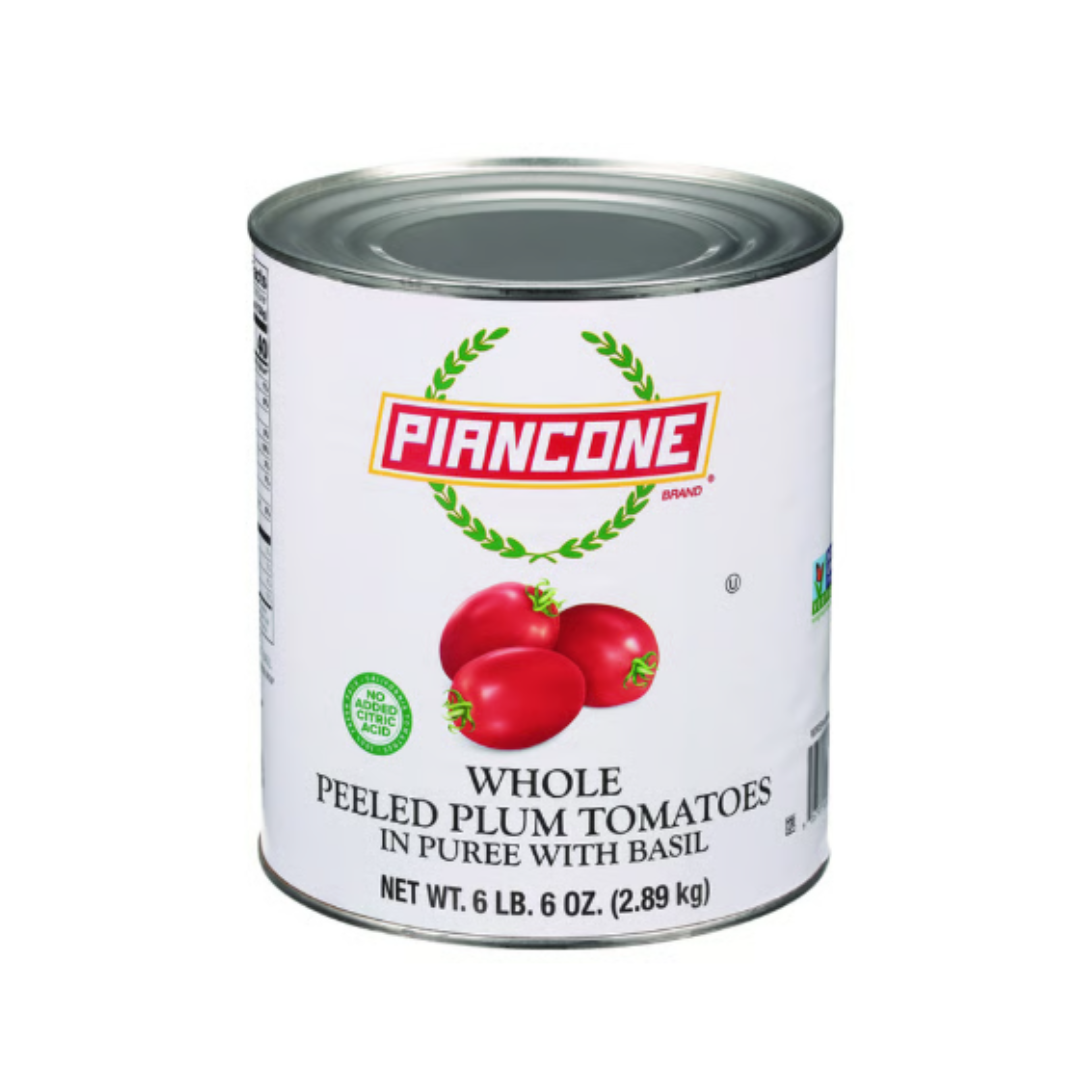 Piacone Whole Peeled Tomatoes in Puree 2.89 kg