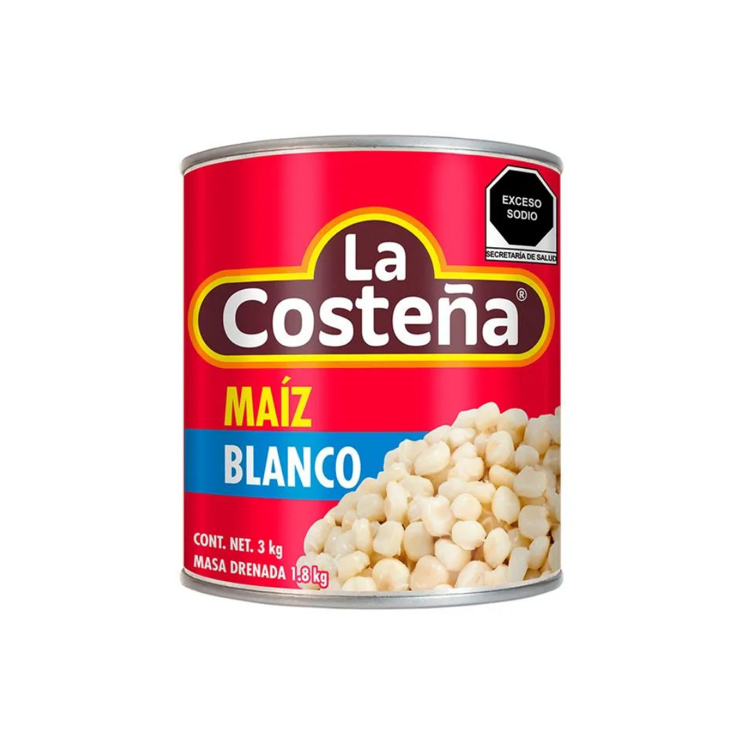 La Costeña White Corn for Pozole 3 kg