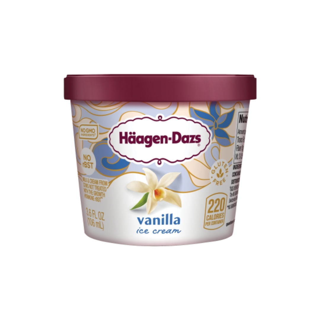 Häagen-Dazs Vanilla Minicup Ice Cream 3.6 oz